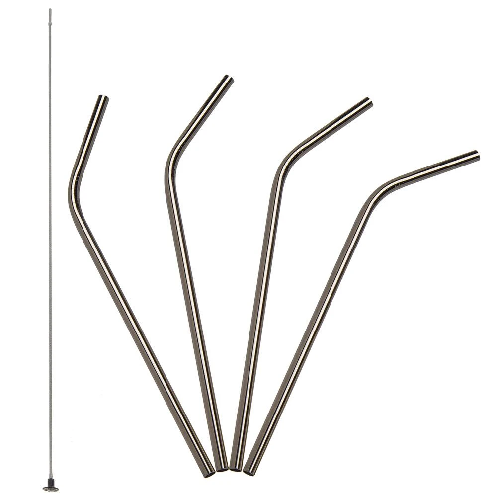 Lurch Trinkhalme Edelstahl, 4er Set Mit Bürste 3 Lurch Trinkhalme Edelstahl, 4er Set Mit Bürste