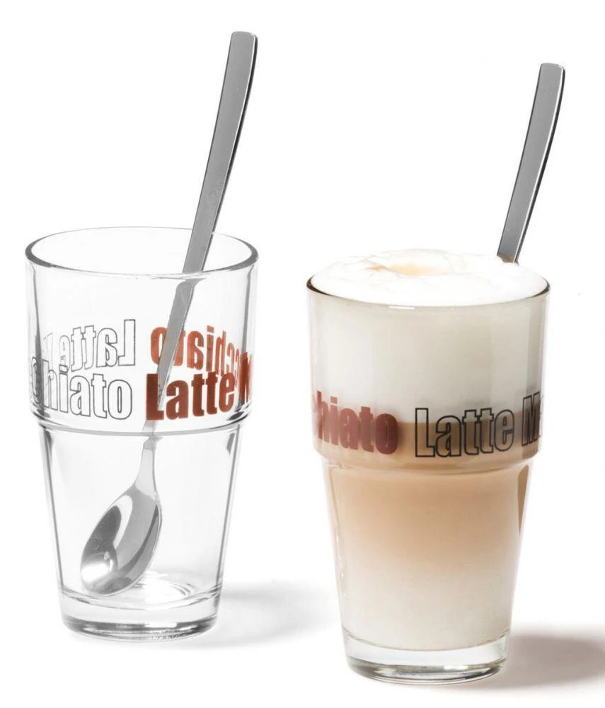 Leonardo Becher Latte Macchiato Mit Löffeln Solo, 2er Set 3 Leonardo Becher Latte Macchiato Mit Löffeln Solo, 2er Set