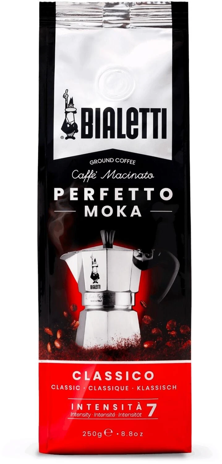 Bialetti Gemahlener Kaffee Perfetto Moka Classico 250g 3 Bialetti Gemahlener Kaffee Perfetto Moka Classico 250g