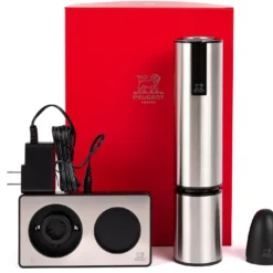 PEUGEOT Elektrischer Korkenzieher Elis Touch Mit Akku, Edelstahl -Red wine glass shop 11 17 21 Peugeot A80A9882