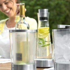 Emsa Flow Slim Flaschenkühler Edelstahl 7 Emsa Flow Slim Flaschenkühler Edelstahl -Red wine glass shop 14 06 Emsa MS Garten 3090 1 l