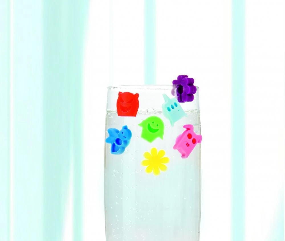 Lurch Glasmarkierer Pretty Flowers, 12er-Set 4 Lurch Glasmarkierer Pretty Flowers, 12er-Set – Bild 2