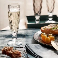 Leonardo Sektglas BRINDISI 140 Ml Anthrazit, 6er-Set -Red wine glass shop 210 Brindisi Sekt 021595 021603