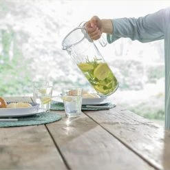 Mepal Wasserkaraffe Flow 1.5 L - Klar -Red wine glass shop 212 106088053100 flow water jug a