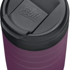 Esbit MAJORIS Edelstahl Thermobecher Mit Klick-Verschluss, 450ML, Aubergine -Red wine glass shop 219 MGF450TL AU 2