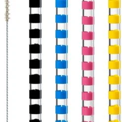 Leonardo Glastrinkhalme BRERA 4er-Set 20 Cm + 1 Reinigungsbürste