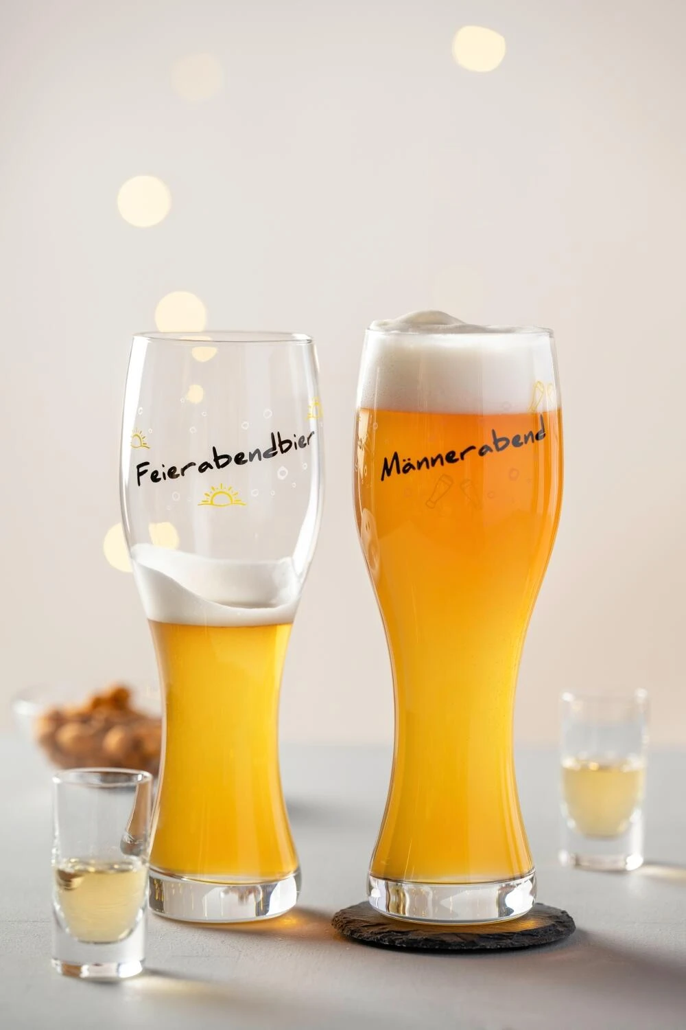 Leonardo Weizenbierglas PRESENTE 500 Ml ′Feierabendbier′ 4 Leonardo Weizenbierglas PRESENTE 500 Ml ′Feierabendbier′ – Bild 2