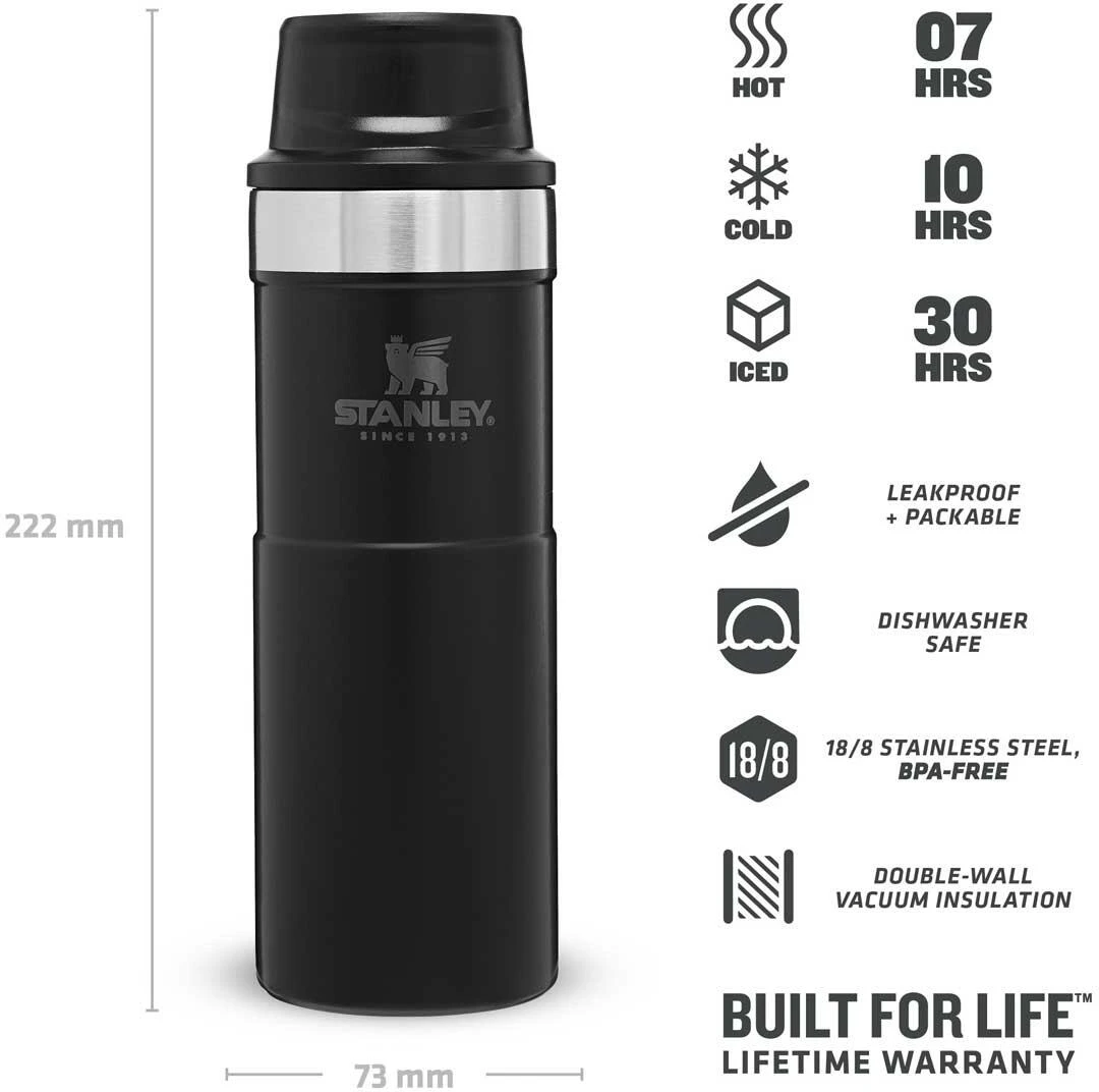 Stanley Becher, 0,47l, Schwarz 6 Stanley Becher, 0,47l, Schwarz – Bild 4