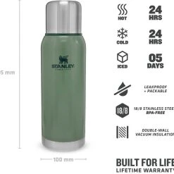 Stanley Adventure 1,0l, Grün -Red wine glass shop 222 669100 web3