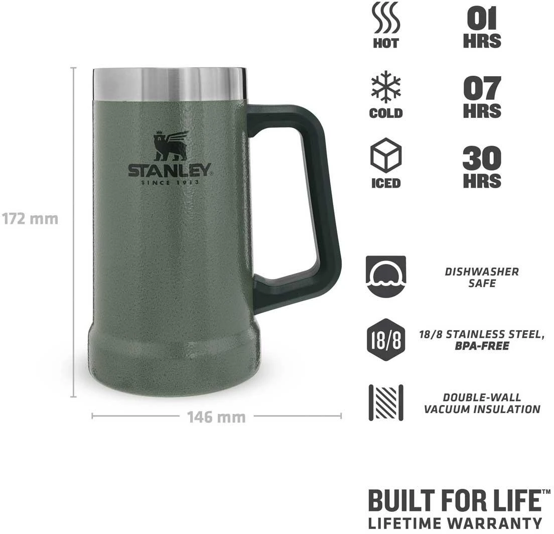 Stanley Adventure Stein 0,70l, Grün 4 Stanley Adventure Stein 0,70l, Grün – Bild 2