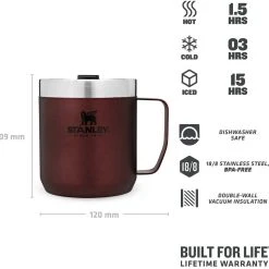 Stanley Camp Mug 0,35l, Rot -Red wine glass shop 222 673505 web3