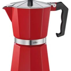 Cilio Espressokocher Aluminium Classico In Rot