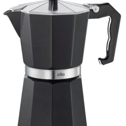 Cilio Espressokocher Aluminium Classico In Schwarz
