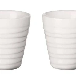 ASA Thermobecher Espresso 2er Set Thermo Twisted, Weiß