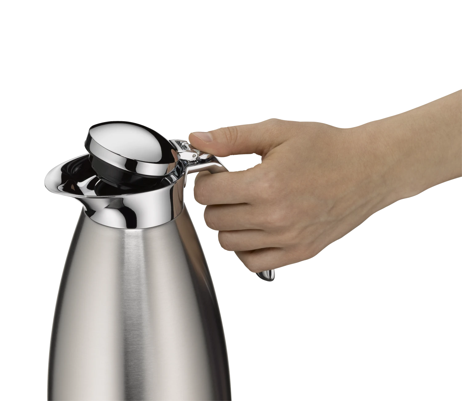 Alfi Isolierkanne Gusto TT Edelstahl Mattiert 5 Alfi Isolierkanne Gusto TT Edelstahl Mattiert – Bild 3