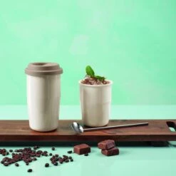 ASA Thermobecher Cup & Go In Braun -Red wine glass shop Cup and go summer cream