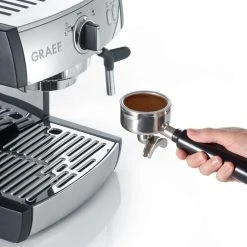 Graef Espressomaschine Pivalla ES 702 Mit Kapsel-Siebträger -Red wine glass shop ES702EU01 pivalla Detail Kaffee neu l