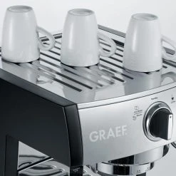 Graef Espressomaschine Pivalla ES 702 Mit Kapsel-Siebträger -Red wine glass shop ES702EU01 pivalla Detail Waermeplatte neu l