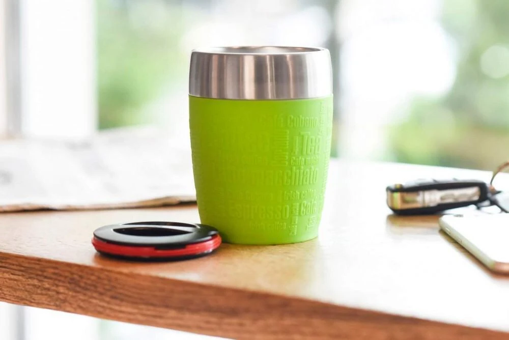 Emsa Isolier-Trinkbecher Travel Cup In Wasserblau 6 Emsa Isolier-Trinkbecher Travel Cup In Wasserblau – Bild 4