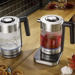 Graef Glaswasserkocher WK350 Mit Temperatureinstellung & Teesieb -Red wine glass shop Graef Mood WK300 WK350 RGB