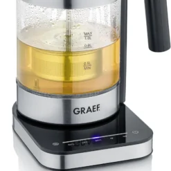 Graef Glaswasserkocher WK350 Mit Temperatureinstellung & Teesieb -Red wine glass shop Graef WK350 mit Tee