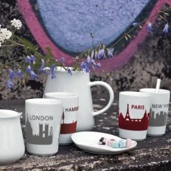 Kahla Five Senses Touch! Maxi-Becher Hannover In Rot -Red wine glass shop Kahla touch Skylines l