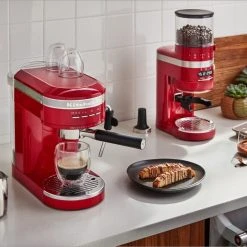 KitchenAid Halbautomatische Espressomaschine ARTISAN In Empire Rot -Red wine glass shop P191794kp 065z EMEA ER