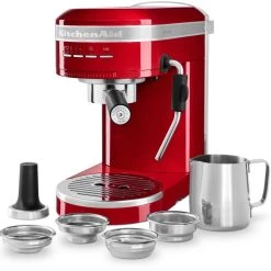 KitchenAid Halbautomatische Espressomaschine ARTISAN In Empire Rot -Red wine glass shop P200142KP 074z EMEA ER