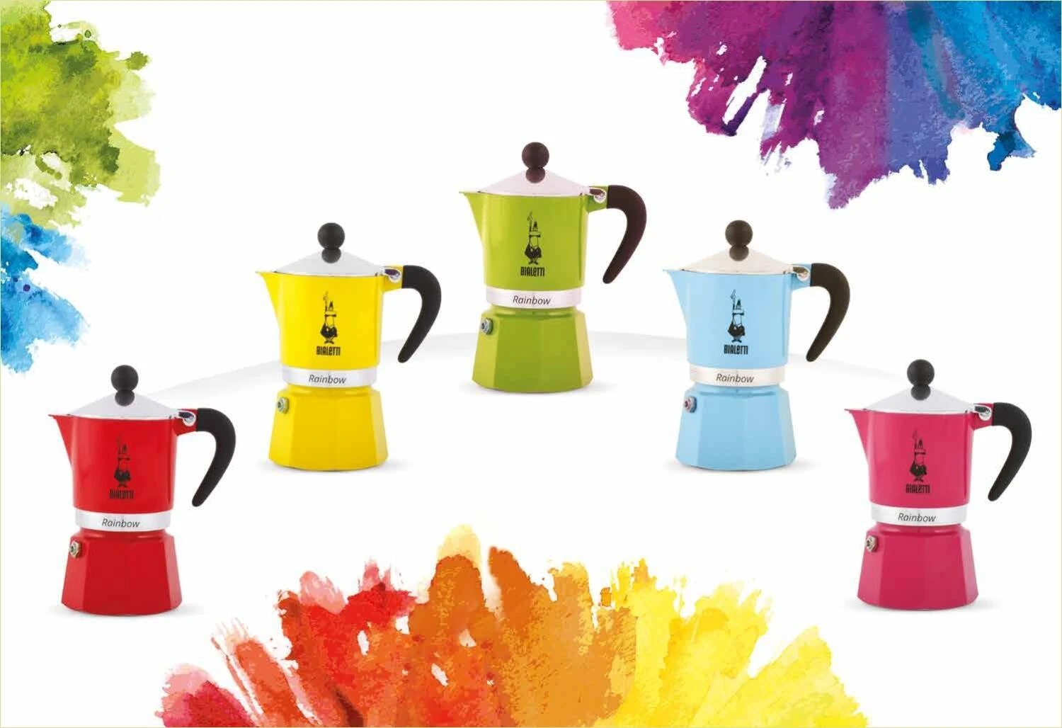 Bialetti Espressokocher Rainbow Gelb 4 Bialetti Espressokocher Rainbow Gelb – Bild 2
