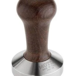 Nuova Point Motta Tamper Edelstahl Plan Mit Holzgriff Braun
