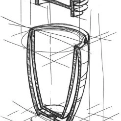 ASA Thermobecher Thermo Twisted, Weiß 7 ASA Thermobecher Thermo Twisted, Weiß -Red wine glass shop Thermo Querschnitt Skizze