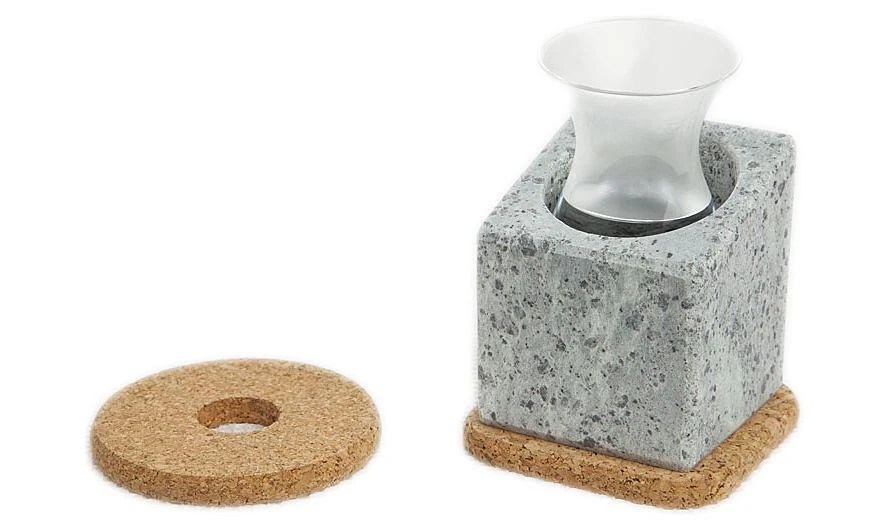 Täljsten Glaskühler Aus Speckstein Mit Trinkglas 2 Täljsten Glaskühler Aus Speckstein Mit Trinkglas
